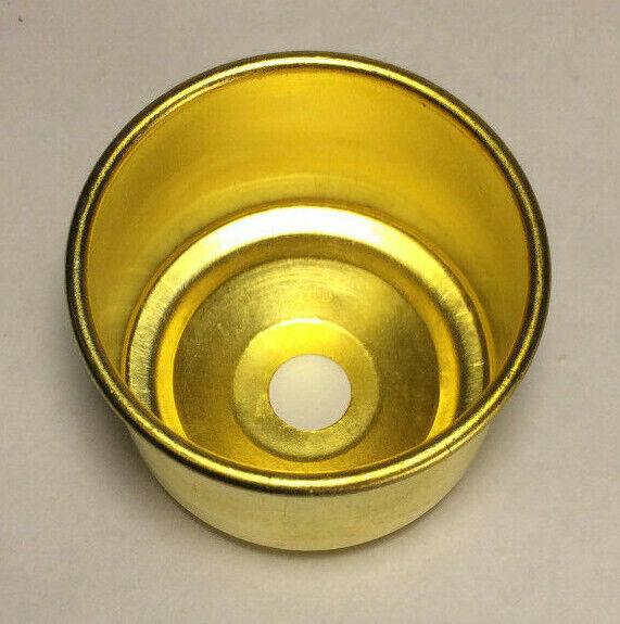 New Unfinished Solid Brass Glass Holder Cup For 1 5/8" Fitter Glass #BC747U - Stone Door Lamps
