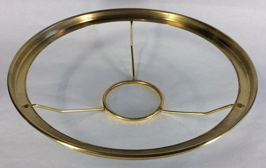 New 10" Fitter Solid Brass Shade Ring Holder For No. 2 Queen Burners #SR734 - Stone Door Lamps