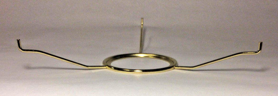 10" Fitter Brass Plated Tripod Shade Holder For Central Draft, Rayo Burners 716 - Stone Door Lamps