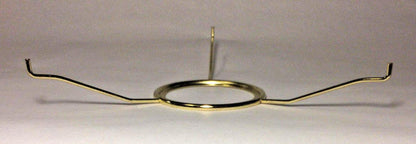 10" Fitter Brass Plated Tripod Shade Holder For Central Draft, Rayo Burners 716 - Stone Door Lamps