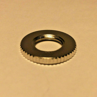 New Nickel Plated Brass Knurled Locknut, 1/8 IP Threads, 3/4" O.D. #LN720N