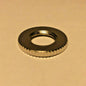 New Nickel Plated Brass Knurled Locknut, 1/8 IP Threads, 3/4" O.D. #LN720N