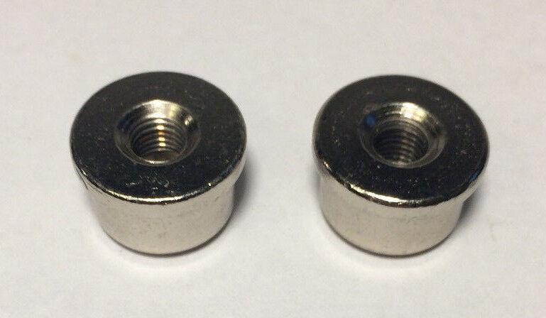 New 9/16" inch Nickel Plated Oil Glass Kerosene Lamp Finial Lot of 2 - Stone Door Lamps