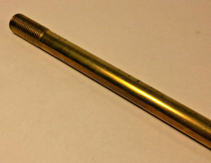 New 12" Solid Unfinished Brass Threaded Lamp Pipe, 1/8 IP (3/8") #BP323U