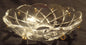 NEW 4" Pressed Glass Round Lamp Prism Chandelier Bobeche w/ 8 Brass Pins #BB909 - Stone Door Lamps