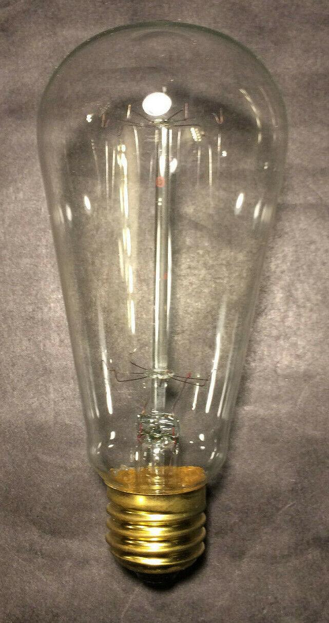 New Edison Base Squirrel Cage Filament Light Bulb, Antique Style, 60 Watt, #094 - Stone Door Lamps