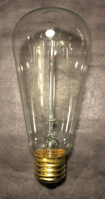 New Edison Base Squirrel Cage Filament Light Bulb, Antique Style, 60 Watt, #094 - Stone Door Lamps