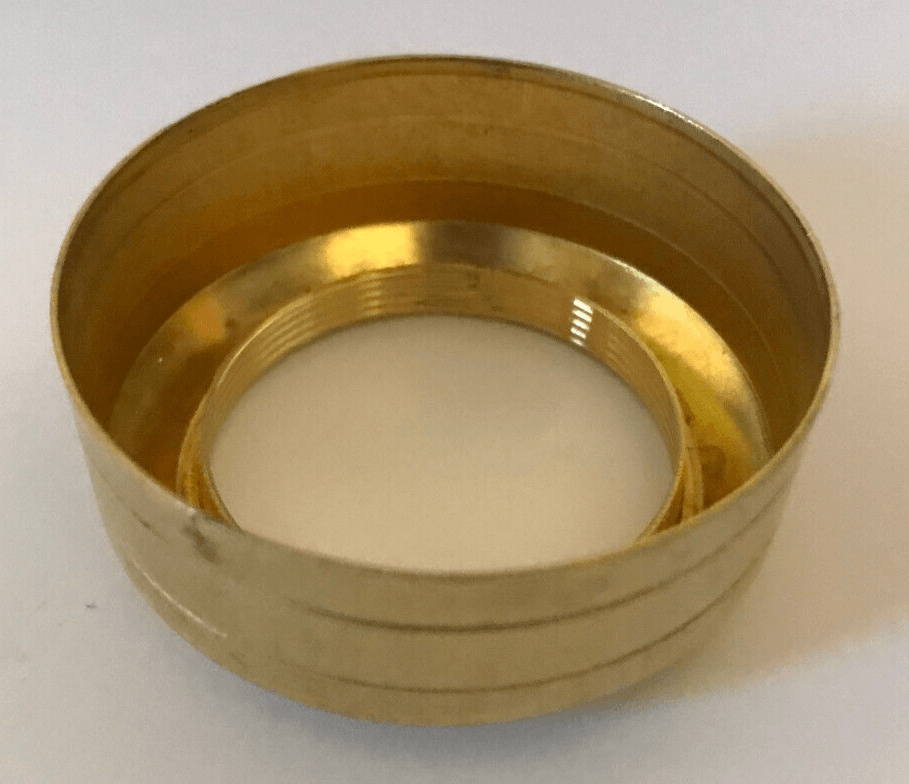 New Solid Brass #2 Double Ring Lamp Collar for #2 burners, 1 3/16" Top I.D. #012 - Stone Door Lamps