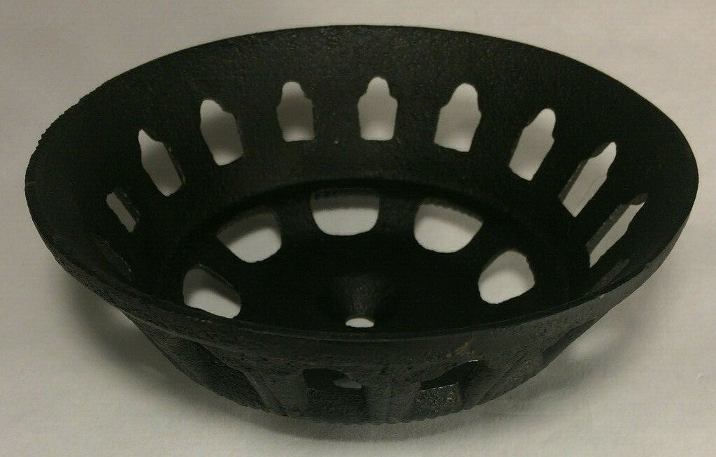 New Cast Iron Bracket Lamp Bowl For Wall Brackets, 5 1/4" Top Inside Dia. #CB910