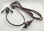 NEW 6' Brown 18/2 Lamp Cord Set w/ Rotary Switch & Candelabra Socket Clip, SPT-1
