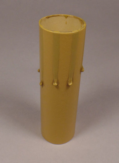 3" Gold Paper Board Candle Cover Chandelier Lamp Socket Cover, Candelabra CC978