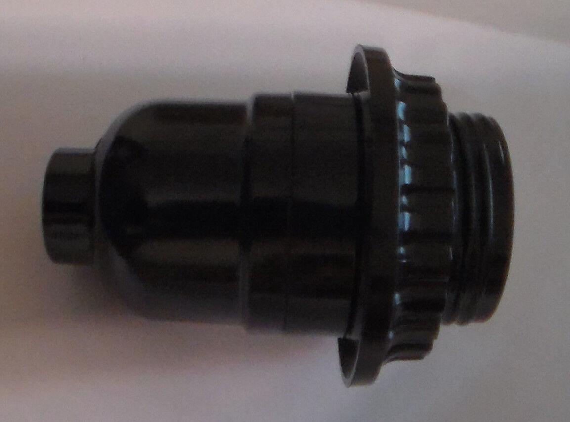 Leviton Bakelite Keyless Lamp Socket With Threaded Shell And Shade Ring #SO266R - Stone Door Lamps