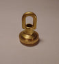 New 1 3/4" Unfinished Brass Screw Collar Loop Lamp Part With Wire Way, 1/4F Tap - Stone Door Lamps