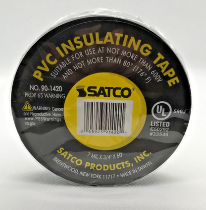 New PVC Electrical Tape Roll, 3/4" Diameter x 60 Feet, #ET900