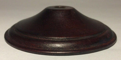 New 4" Hard Wooden Vase Cap With Waxed Rosewood Finish, 1/8IP (3/8") #WV214R - Stone Door Lamps