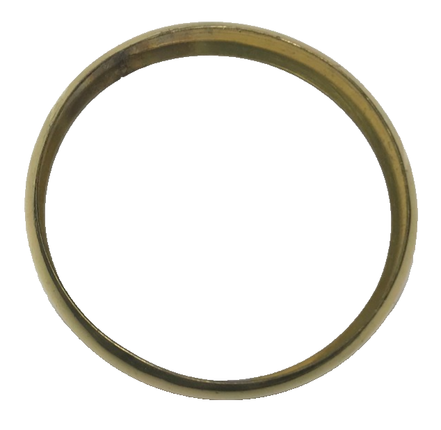 New Spun Brass Connector For Lamp Bases & Fonts, 2 1/2"x2 15/32"x7/16" Ht. P&L