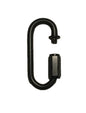 New Satin Black Finish Steel Chain Connector Connecting Link Carabiner CL940BK - Stone Door Lamps