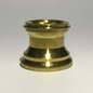 New Turned Brass Lamp Neck, Unfinished Brass, 1/8 IP Slip, 11/16" Ht. #BN949U - Stone Door Lamps
