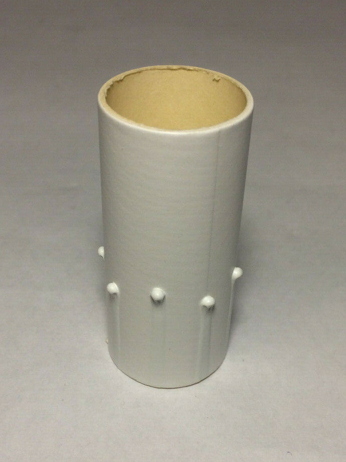 New 2" Antique Style Paper Board Candle Cover, Flat White, Candelabra #CC971T