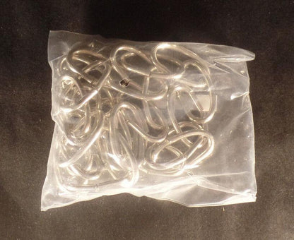 New 3' Nickel Finish 8 Gauge Steel Chandelier Fixture Oval Lamp Chain #FC992N - Stone Door Lamps