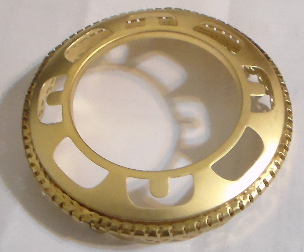 NEW 4" Fitter Brass Fenced Ball Gas Lamp Shade Holder  for #2 Burner  #SHH90
