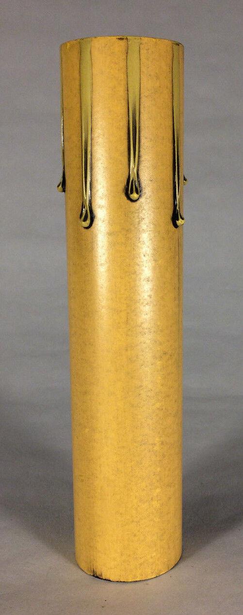 Antique Finish 6" Paper Board Candle Chandelier Lamp Socket Cover Standard 975A - Stone Door Lamps