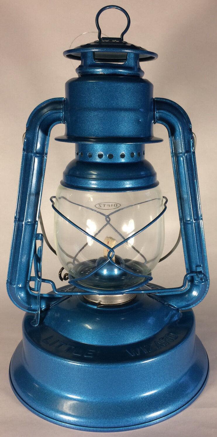 NEW Blue 12" tall Dietz No. 1 Little Wizard #1 Oil Kerosene Lantern + wick LA850