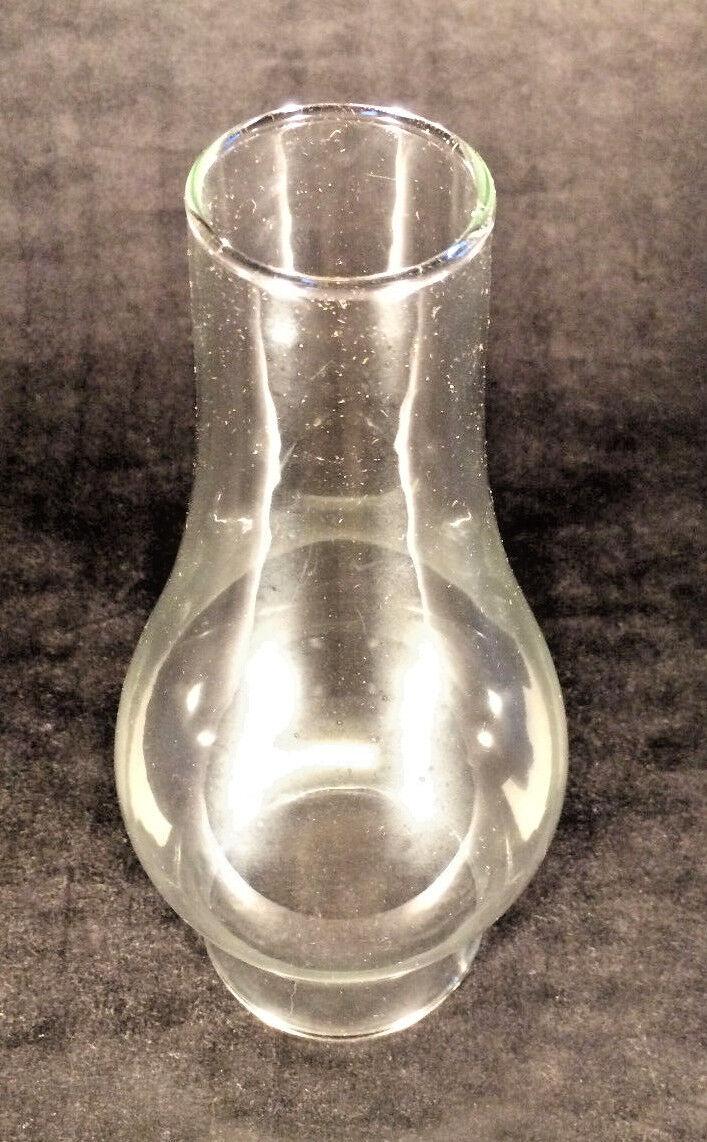 New 3 x 8 1/2" Clear Glass Oil Lamp Chimney fits #2 burner and 3" gallery #CH932