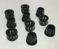 New, Lot of 10, Black Nylon Snap - In SPT - 1 Lamp Cord Bushing, Fits 3/8" Hole - Stone Door Lamps