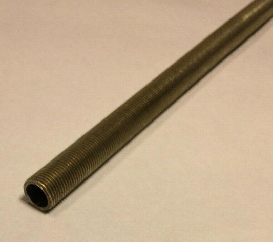New 48" All Thread Steel Pipe For Lamps & Fixtures, Seamless, 1/4 IP #48SP380 - Stone Door Lamps