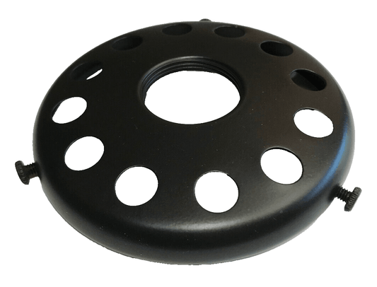 New 4" Fitter Solid Brass Screw On Uno Shade Holder, Satin Black Finish #SH728BK - Stone Door Lamps