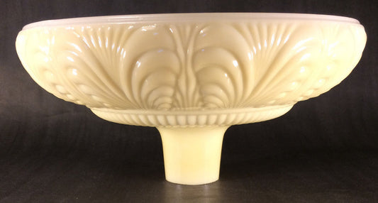 New Torchiere Floor Lamp Shade, Nu-Gold Embossed Victorian Design, 14 1/2" Dia.