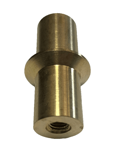 New 1 7/8" Bowtie Style Unfinished Brass Lamp Finial, 1/4 - 27F Tap (1/4") #BF376U - Stone Door Lamps