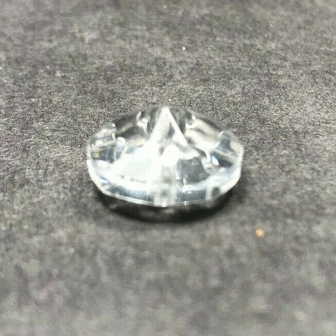 New 5/8" (16mm) Clear Crystal Round Rose Jewel Prism Bead w/ 2 Holes #PB030 - Stone Door Lamps