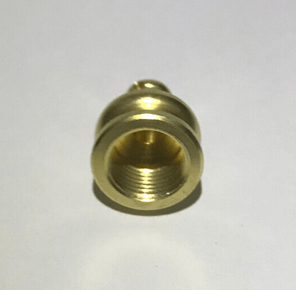 New 5/8" Height Unfinished Brass Pyramid Lamp Finial Knob, Side Prism Hole ,1/8F - Stone Door Lamps