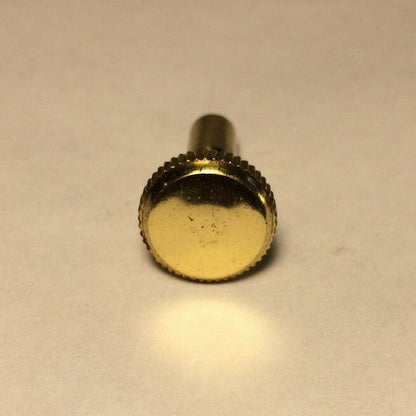 New 1" Solid Brass Knurled Lamp Key For Turn Knob Socket, 4-36F Tap, #TK924