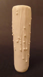 New 6" Flat  White PolyBeesWax Chandelier Lamp Candle Cover w/ Drips, Standard