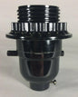New Phenolic Bakelite On/Off Push - Thru Lamp Socket With Threaded Shell & Ring 83 - Stone Door Lamps