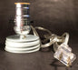 New Electric Zinc Mason "Fruit Jar" adapter with clear silver cord for Lamp - Stone Door Lamps