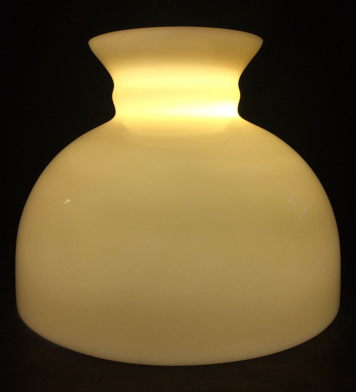 New 10" Student Lamp Shade, Opal Glass w/ Buff Nu-Gold Painted Background U.S.A