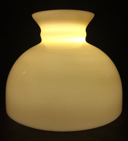 New 10" Student Lamp Shade, Opal Glass w/ Buff Nu-Gold Painted Background U.S.A