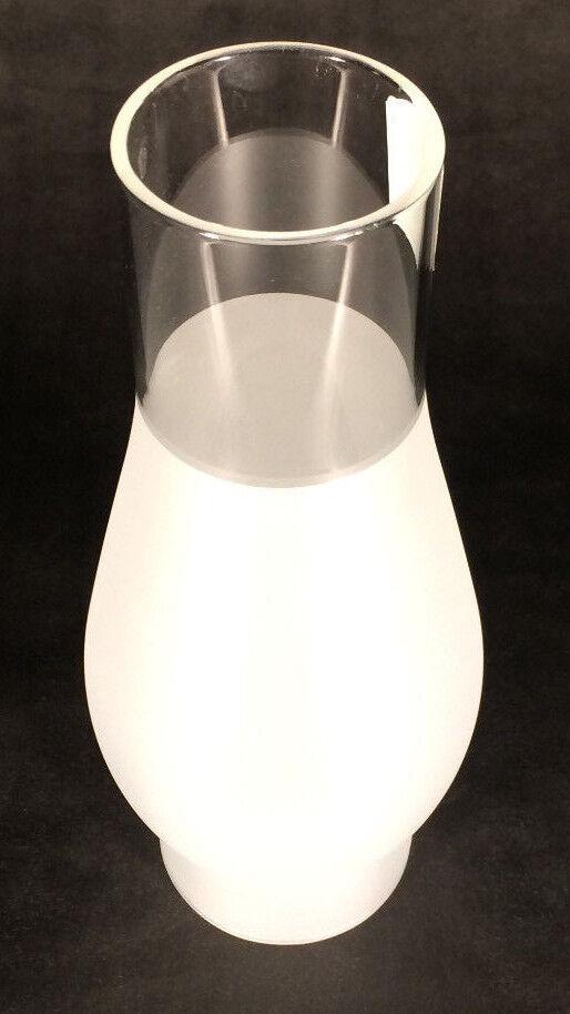 2 5/8 X 8 1/2 inch Kerosene Oil Lamp Frosted Glass Chimney for Rayo or CD Burner