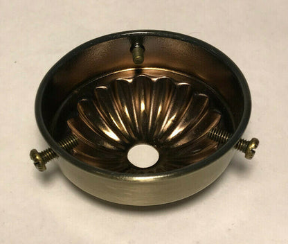 New 2 1/4" Fitter Steel Shade Holder, Antique Brass Finish, 1/8 IP #SH908A