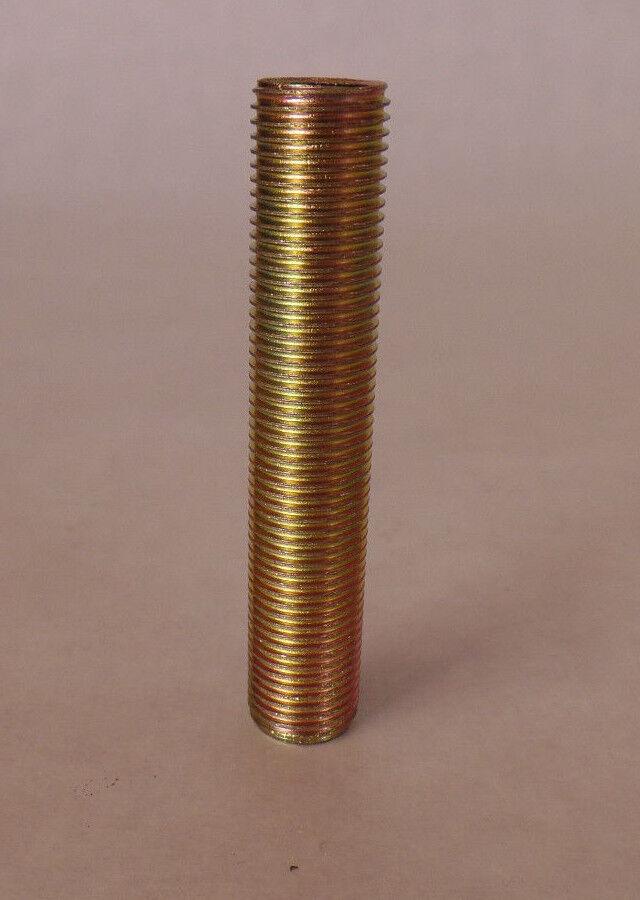 Lot Of 10 2" 1/8 IP Zinc Plated Steel Lamp Nipples 3/8" O.D., Rust Resistant - Stone Door Lamps