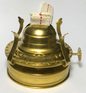 New #2 Weathered Brass Mason, Fruit Jar Oil Lamp Burner Adapter W/ Wick #MB286WB - Stone Door Lamps