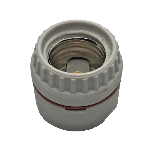 New 2 Piece Ring Type Medium Base Porcelain Socket Sign Receptacle, #SO113I