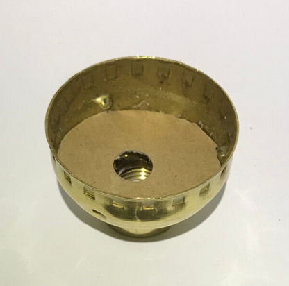 New Leviton Brand Brass Socket Cap With Set Screw, 1/4IP (1/2")  Polished SC300M