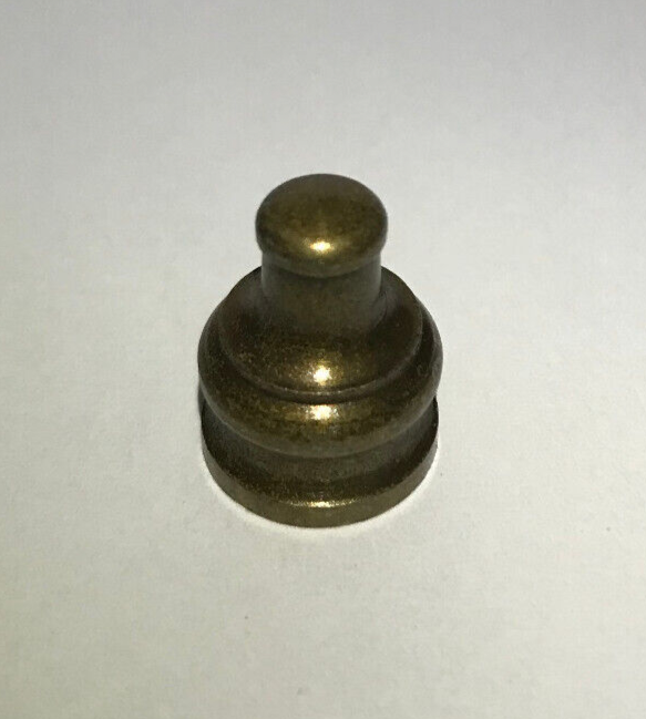 New 11/16" Height Antique Brass Pyramid Lamp Finial, 1/8F Tap(3/8") #BF966A