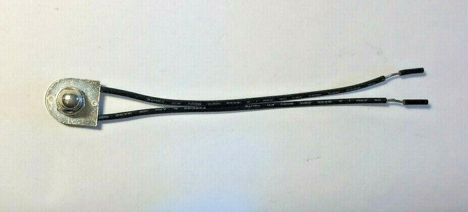 New On/Off Rotary Canopy Switch With Nickel Plated Knob, 6" Wire Leads #RS400N - Stone Door Lamps
