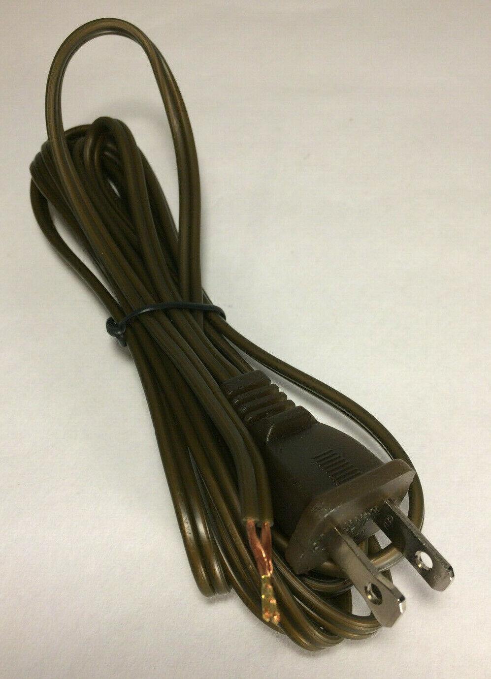 NEW 8' Antique Bronze Lamp Cord Set, 18/2 Plastic Covered, SPT - 1,U.L., #CS716 - Stone Door Lamps